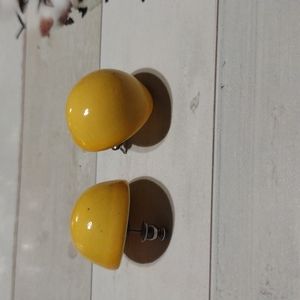 Yellow earrings